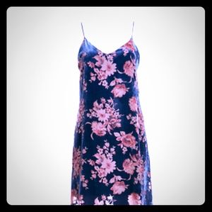 Flowers and Velvet Burnout Dress